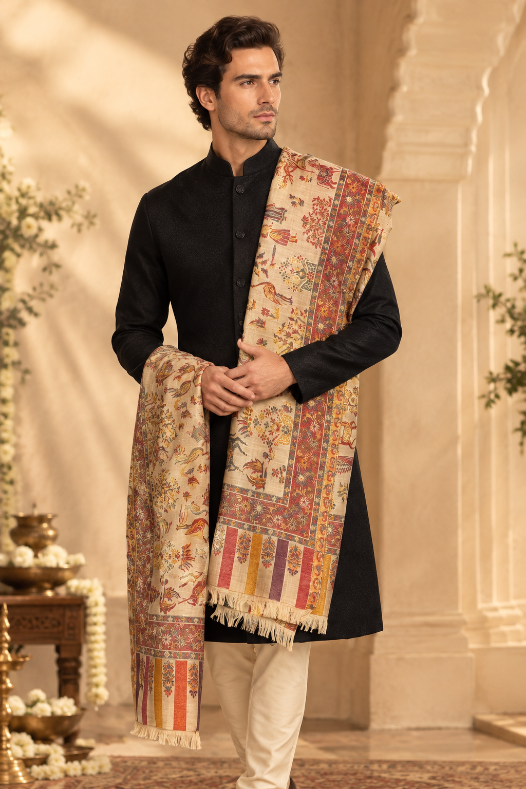 GIRRAJ PASHMINA COUPLE GIFT BOX STOLE