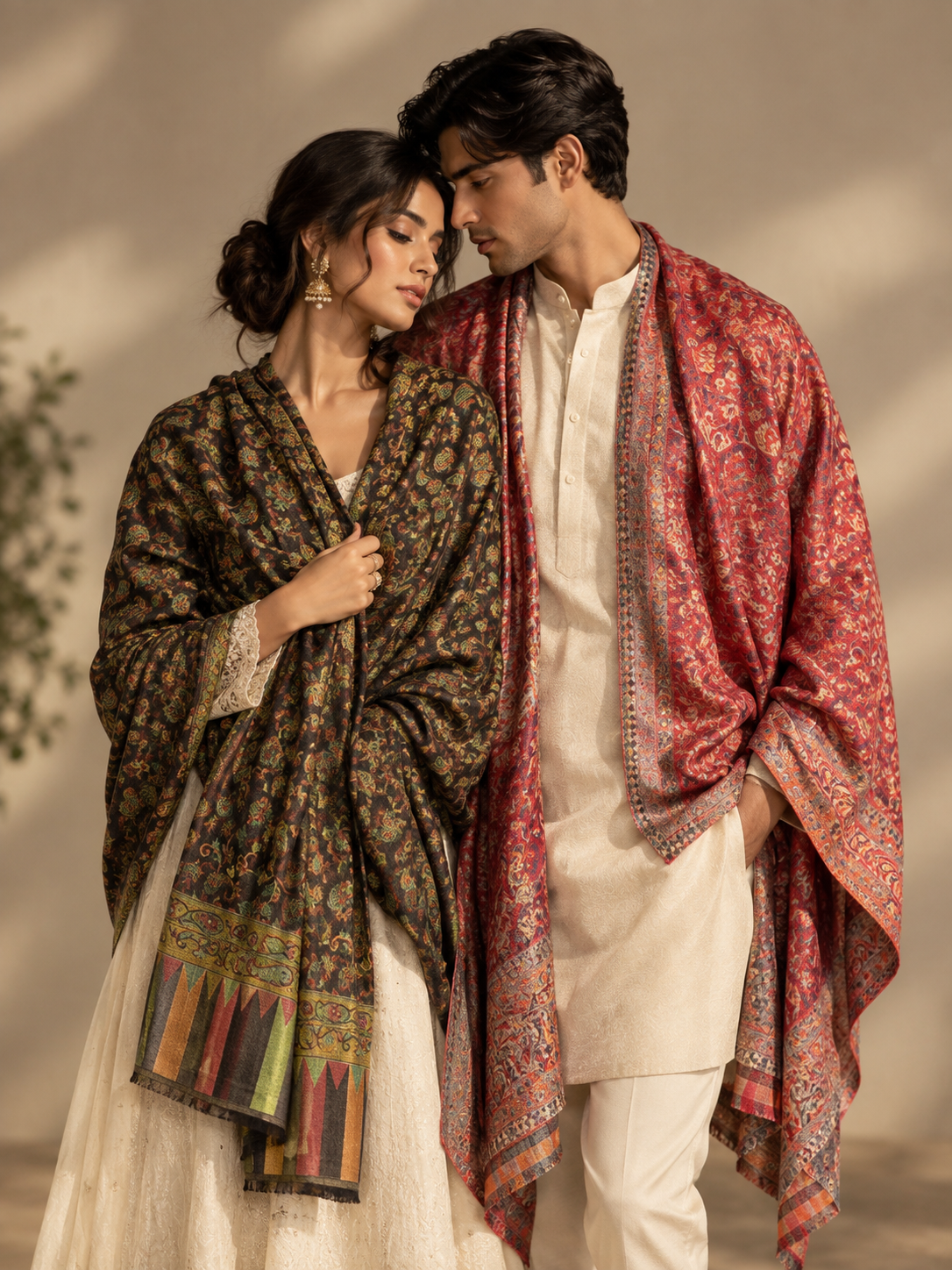 GIRRAJ COUPLE GIFT SET WITH BOX STOLE