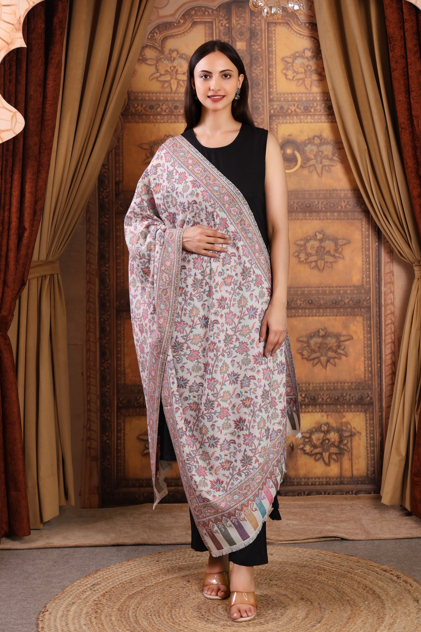 GIRRAJ PASHMINA KAANI STOLE