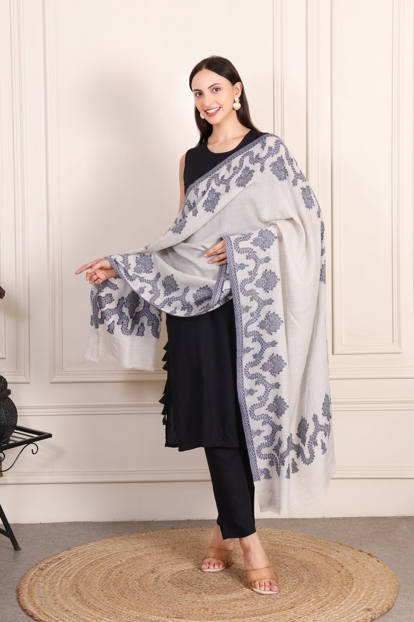 GIRRAJ PASHMINA FW CROSS BORDER STOLE