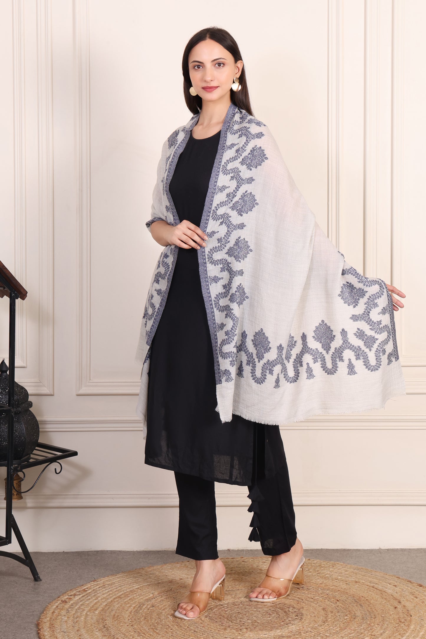 GIRRAJ PASHMINA FW CROSS BORDER STOLE