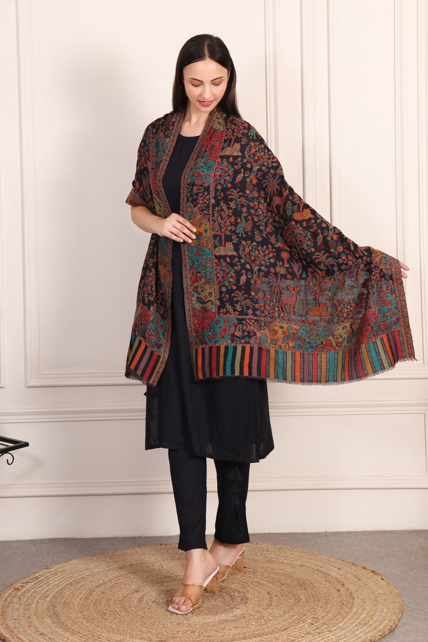 GIRRAJ PASHMINA FW KAANI JAAT STOLE