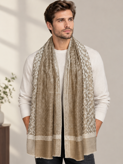 GIRRAJ COUPLE GIFT BOX WOOL RICH BLEND STOLE