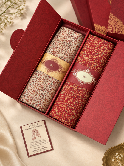 GIRRAJ SHAWL FOR COUPLE WITH GIFT BOX