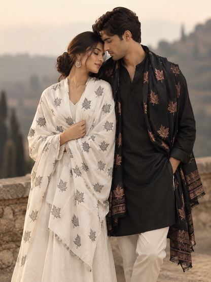 GIRRAJ COUPLE GIFTING SET STOLE