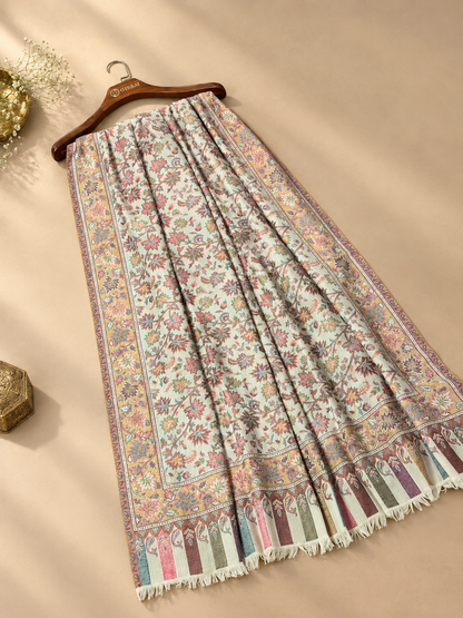 GIRRAJ PASHMINA KANI CUTTING CHINNAR PUTTI SHAWL