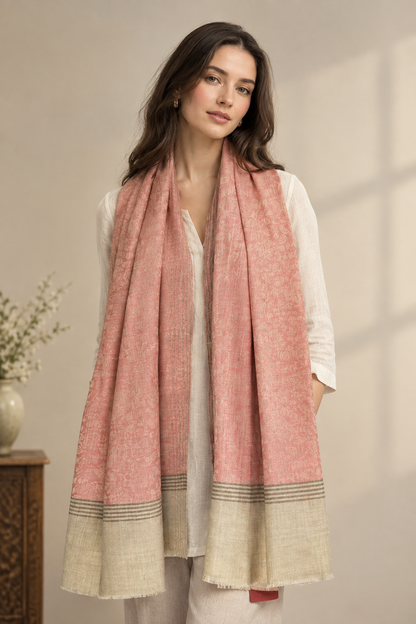 GIRRAJ COUPLE GIFT BOX WOOL RICH BLEND STOLE