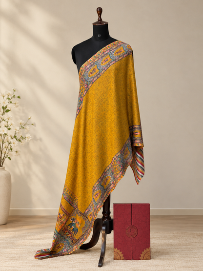GIRRAJ HIS AND HER COUPLE GIFT SET WITH BOX REVERSIBLE STOLE
