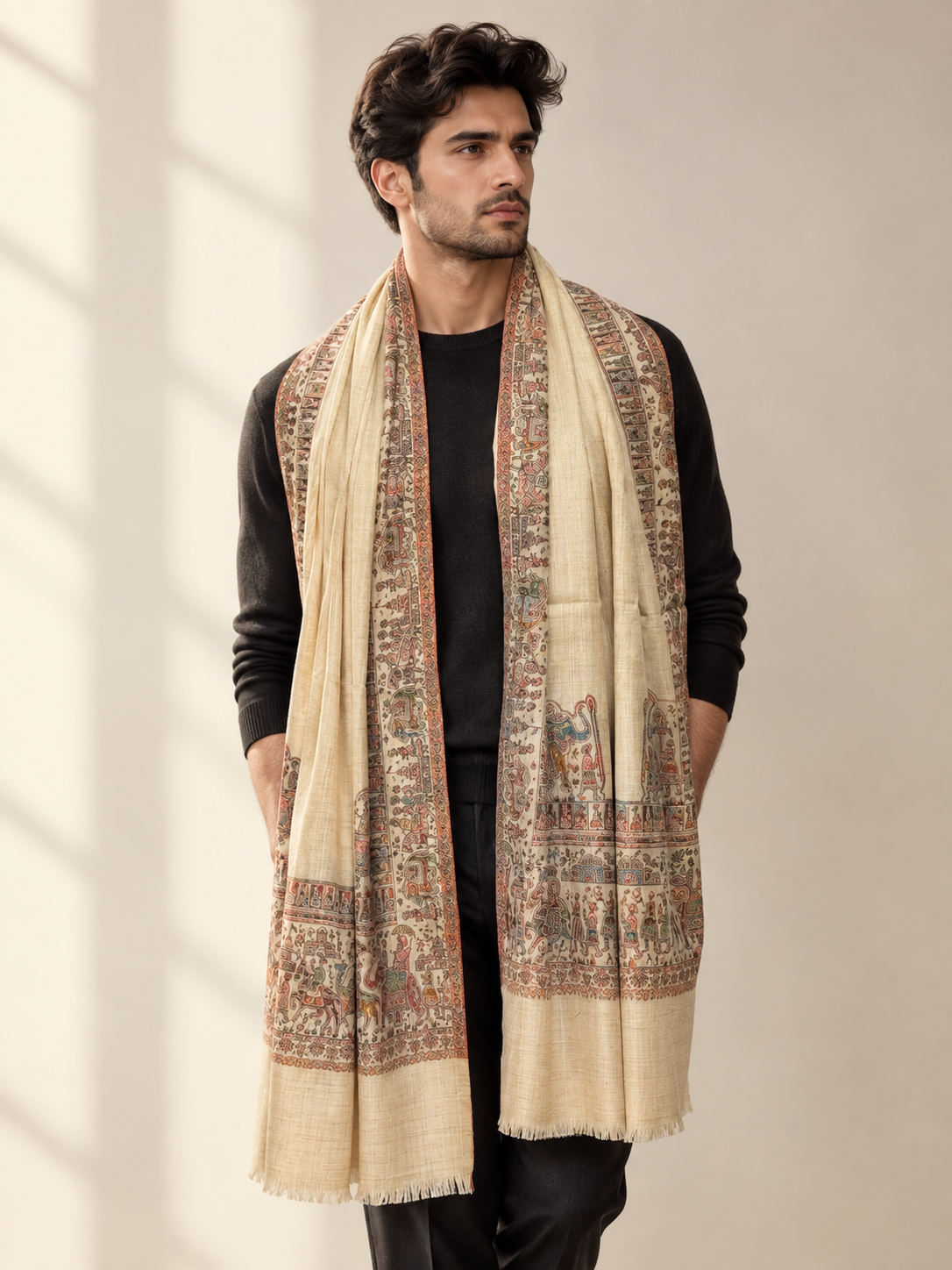 GIRRAJ COUPLE GIFT BOX STOLE