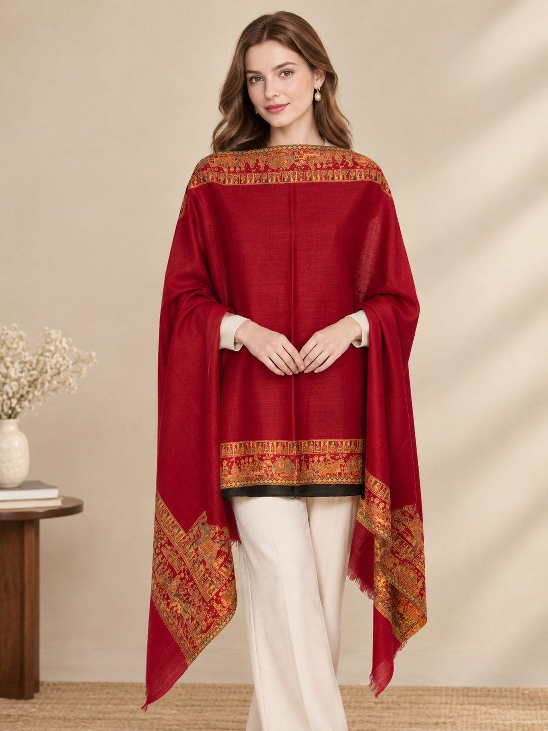 GIRRAJ COUPLE GIFT BOX STOLE