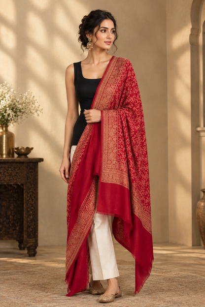 GIRRAJ COUPLE GIFT BOX SHAWL
