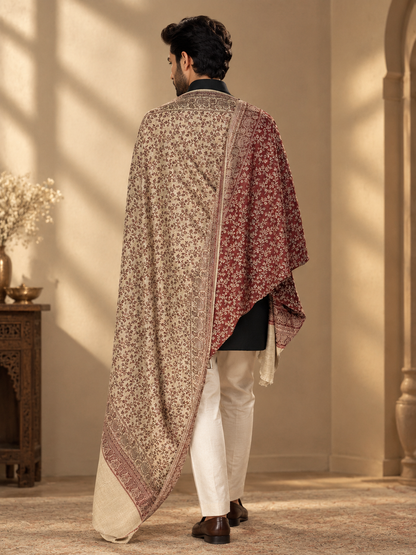 GIRRAJ PASMINA COUPLE GIFT BOX SET SHAWL