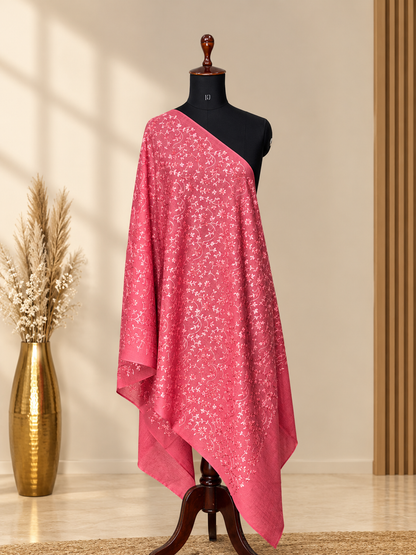 GIRRAJ FLORAL JAAL TONE TO TONE STOLE