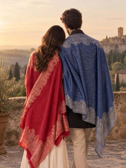 GIRRAJ COUPLE GIFT BOX STOLE
