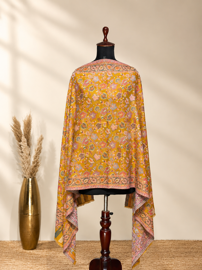 GIRRAJ PASHMINA KANI CUTTING CHINNAR PUTTI STOLE