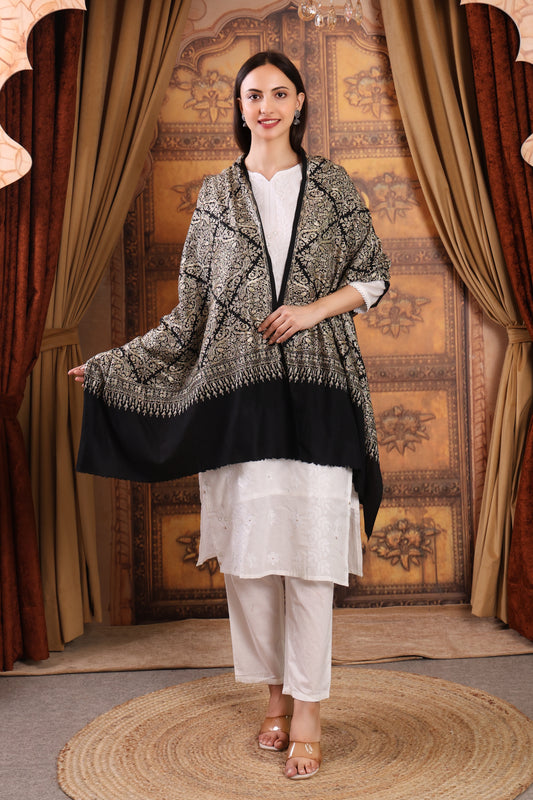 GIRRAJ PASHMINA FW ZARI PENCIL EMBROIDERY JAAL