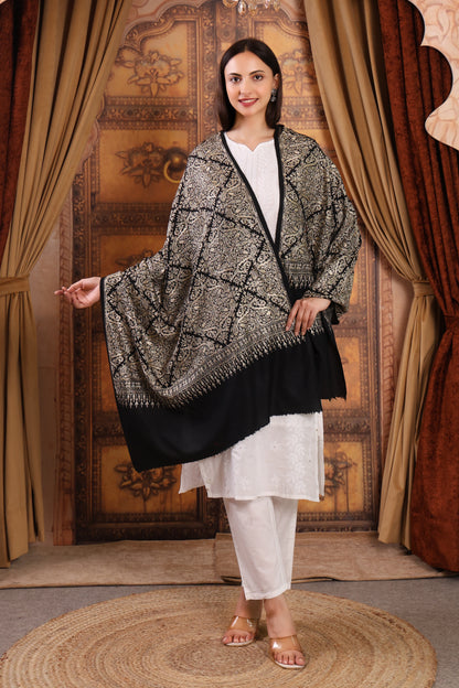GIRRAJ PASHMINA FW ZARI PENCIL EMBROIDERY JAAL