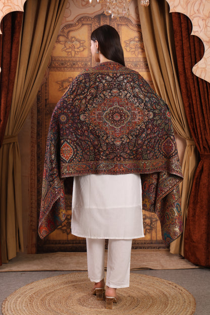 GIRRAJ PASHMINA ZARI KAANI FW STOLE