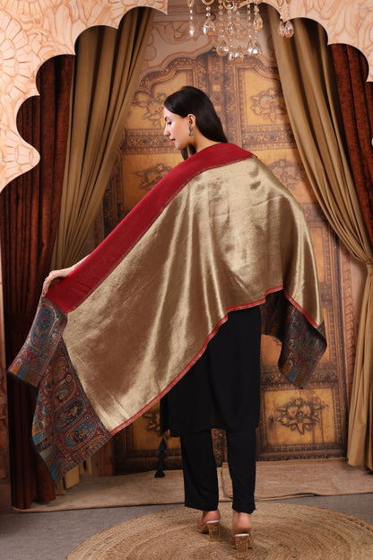 GIRRAJ PASHMINA ZARI R/V PALLA