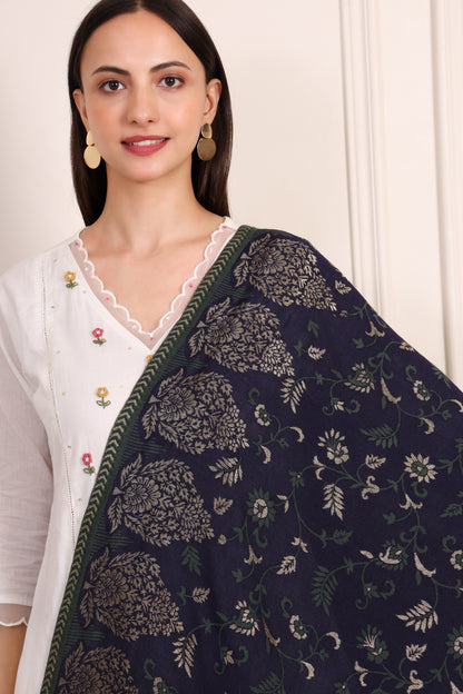 GIRRAJ PASHMINA KAANI ZARI JAAL STOLE