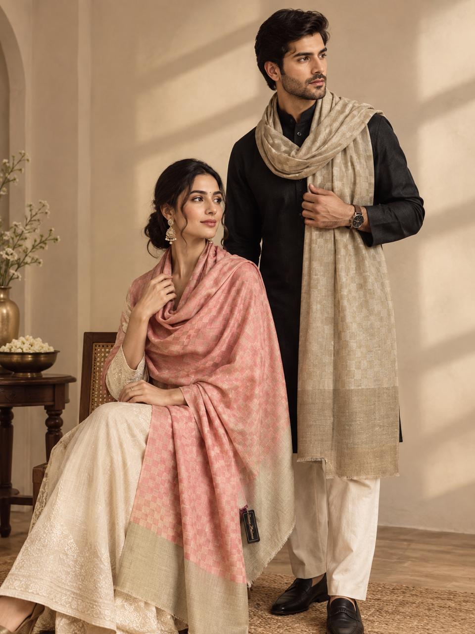 GIRRAJ PASHMINA COUPLE GIFT BOX