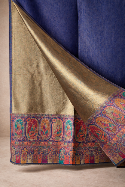 GIRRAJ WOMEN's Modal Zari Rani color Reversible palla design